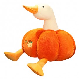 Blerp duck doll cute pumpkin duck doll plush toy big white duck doll girl hug pillow gift