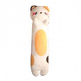Soft animal long pillow Cute cat dog long pillow soft cute pig plush toy girl hug doll