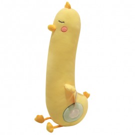 Soft cute big yellow duck long pillow girl bed holding legs doll children sleeping long pillow birthday gift